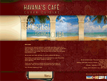 Tablet Screenshot of havanascubancuisine.com